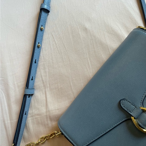 🩵BRAND NEW Ralph Lauren Crossbody Bag - blue with gold hardware🩵 - Picture 14 of 16
